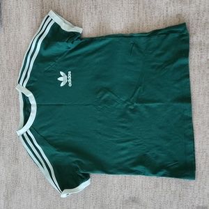 Boys Green adidas shirt
